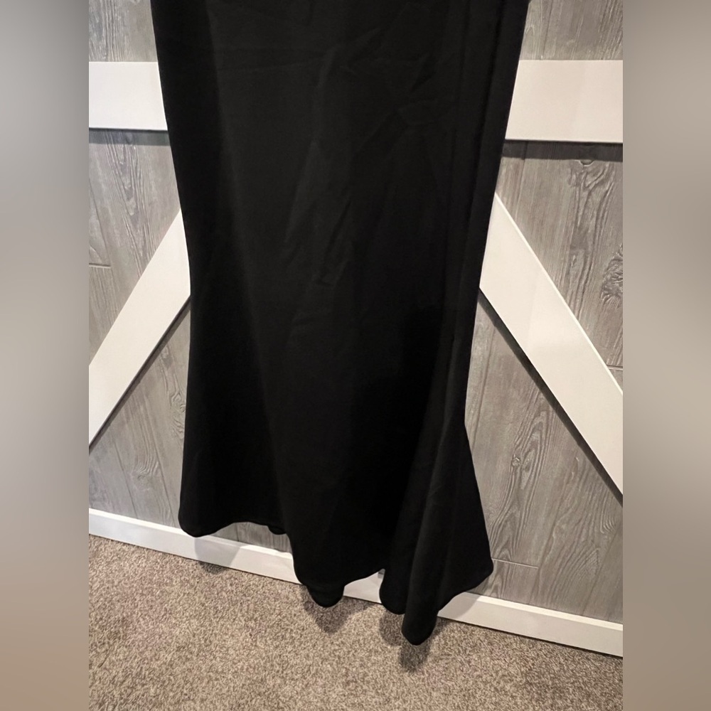 044. NEW Black Plus Size Mermaid Sleeveless Gown Formal Evening Dress 2X - Picture 2 of 7